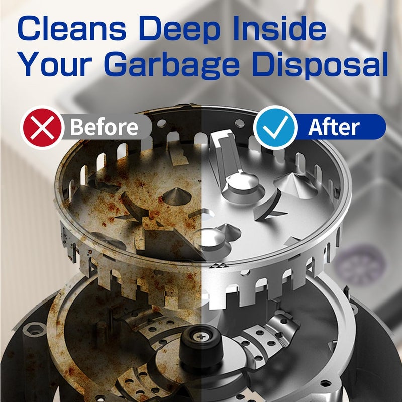 CLEARALIF Household Garbage Disposal Cleaners, 12 Tablets, Fresh Lemon Scent, Compatible With All Disposals - Image 3